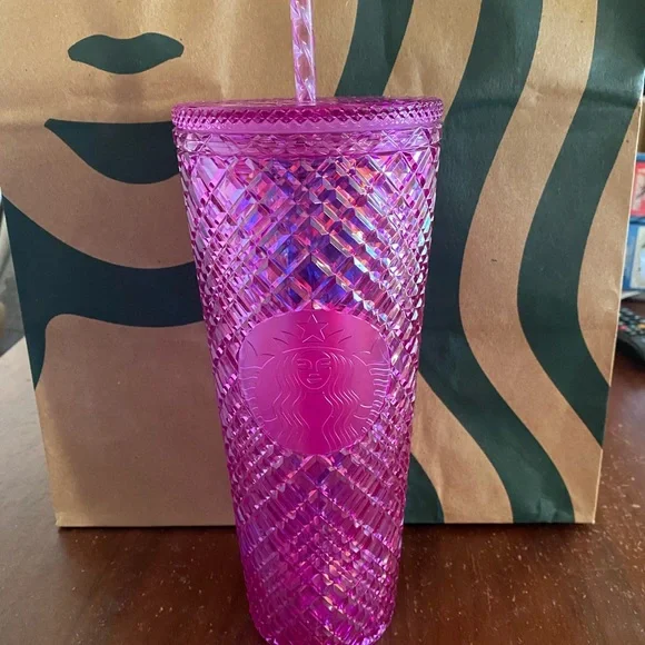 Starbucks Tumbler - Taffy Purple Jeweled - Jan 2023 Release - Venti 24oz - Picture 1 of 5
